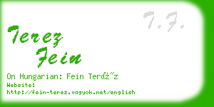 terez fein business card